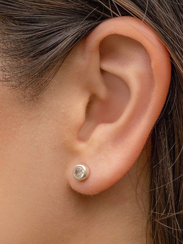 CONJUNTO DE PLATA FINA PUNTO DE LUZ CIRCÓN SIN VALIER