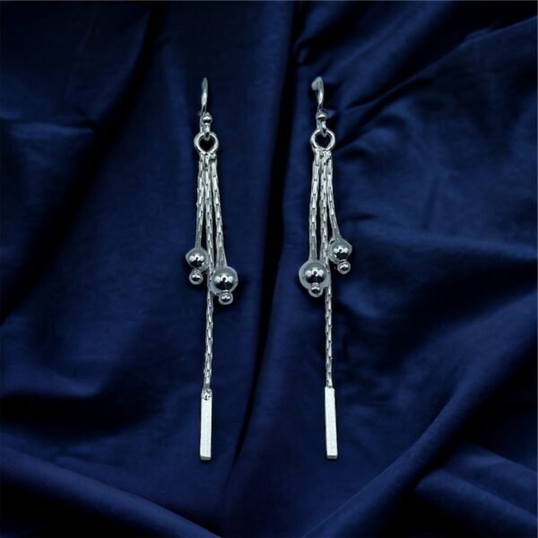 AROS DE PLATA FINA LARGOS