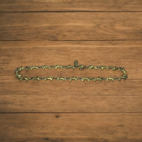 TOBILLERA EN ACERO QUIRURGICO DORADA