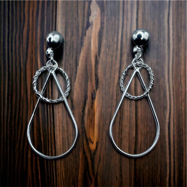 AROS DE PLATA FINA LARGOS