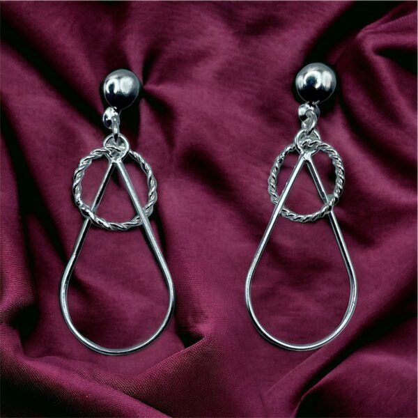 AROS DE PLATA FINA LARGOS