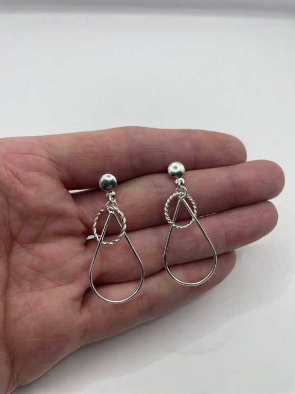 AROS DE PLATA FINA LARGOS