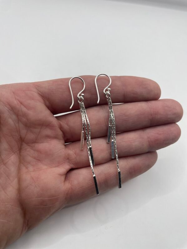 AROS DE PLATA FINA LARGOS