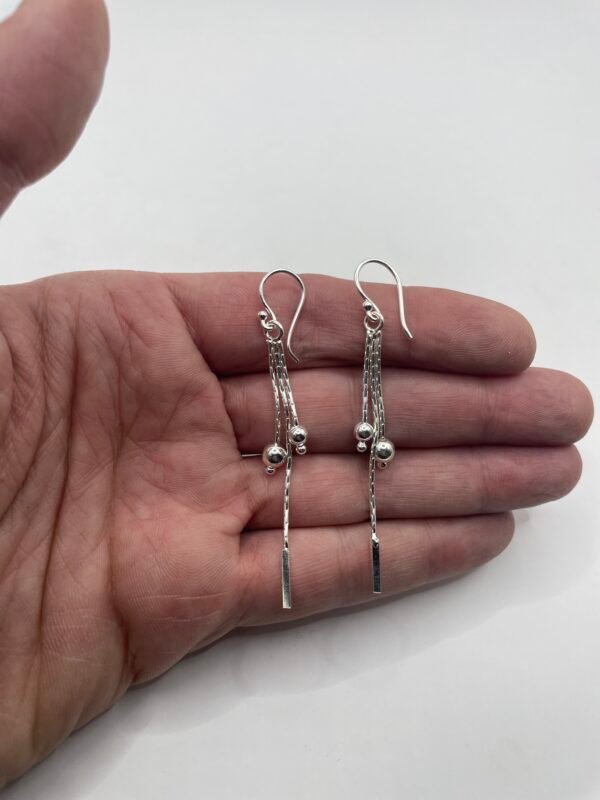 AROS DE PLATA FINA LARGOS