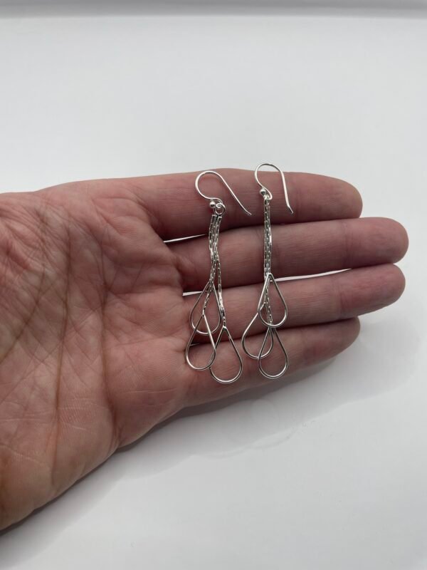 AROS DE PLATA FINA LARGOS