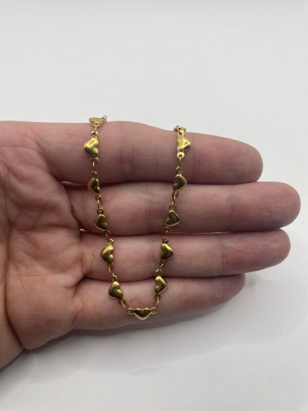 TOBILLERA EN ACERO QUIRURGICO DORADA