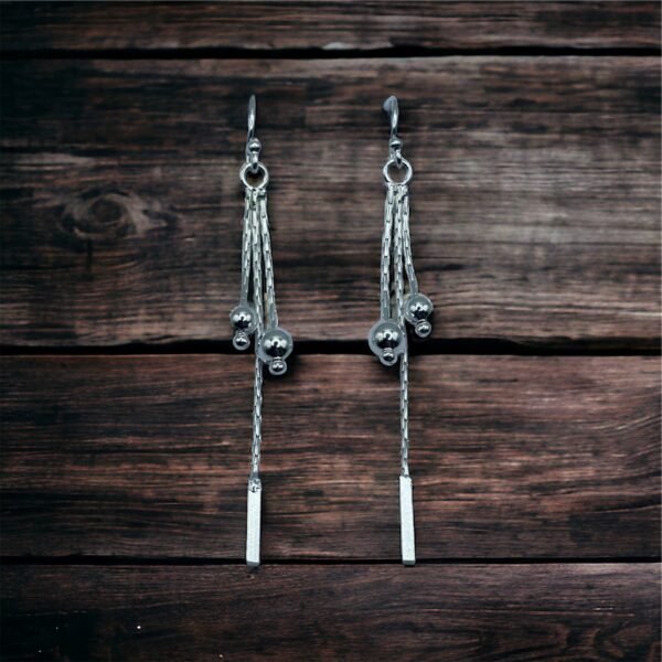 AROS DE PLATA FINA LARGOS