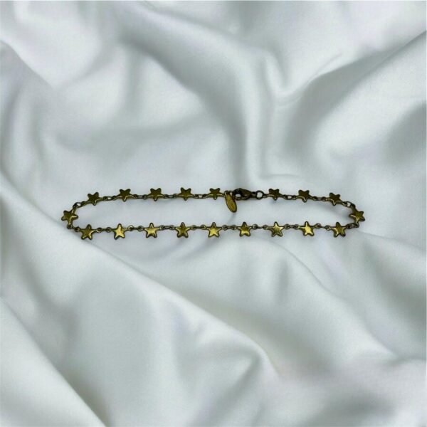 TOBILLERA EN ACERO QUIRURGICO DORADA