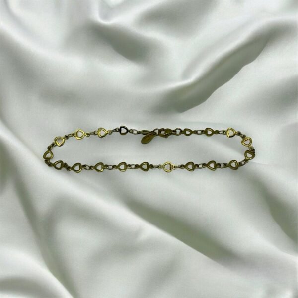 TOBILLERA EN ACERO QUIRURGICO DORADA