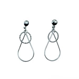 AROS DE PLATA FINA LARGOS