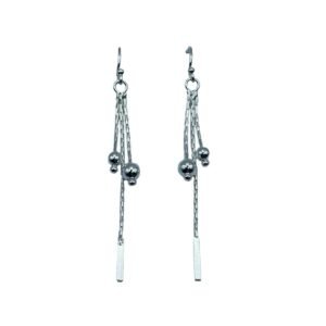 AROS DE PLATA FINA LARGOS