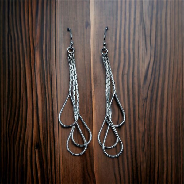 AROS DE PLATA FINA LARGOS