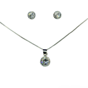 IMG_0123 CONJUNTO DE PLATA FINA CON CIRCON Y CRISTAL BLANCO