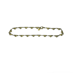 TOBILLERA EN ACERO QUIRURGICO DORADA