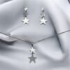 CONJUNTO EN ACERO QUIRURGICO ESTRELLAS DEGRADÉ