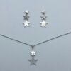 CONJUNTO EN ACERO QUIRURGICO ESTRELLAS DEGRADÉ