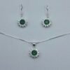 IMG_E1092 CONJUNTO DE PLATA FINA LADY DEE VERDE CON CIRCON