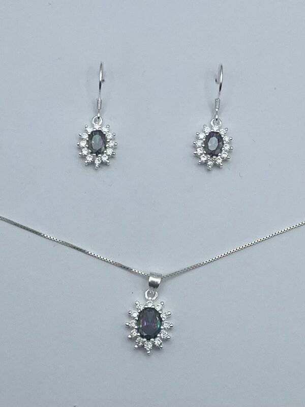 IMG_E1109 Hermoso Conjunto de Plata: Circon Tornasol