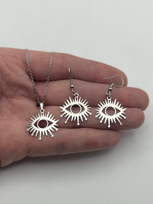 CONJUNTO EN ACERO QUIRURGICO OJO