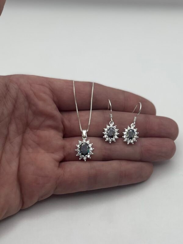 IMG_E1277 Hermoso Conjunto de Plata: Circon Tornasol