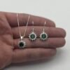 IMG_E1283 CONJUNTO DE PLATA FINA LADY DEE VERDE CON CIRCON